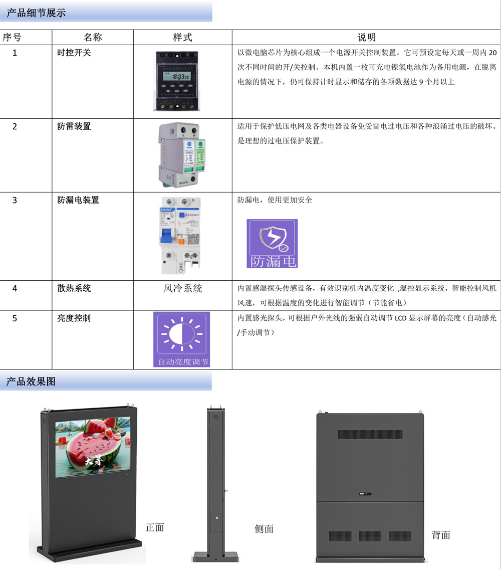 43寸/49寸立式横屏广告机(图2)
