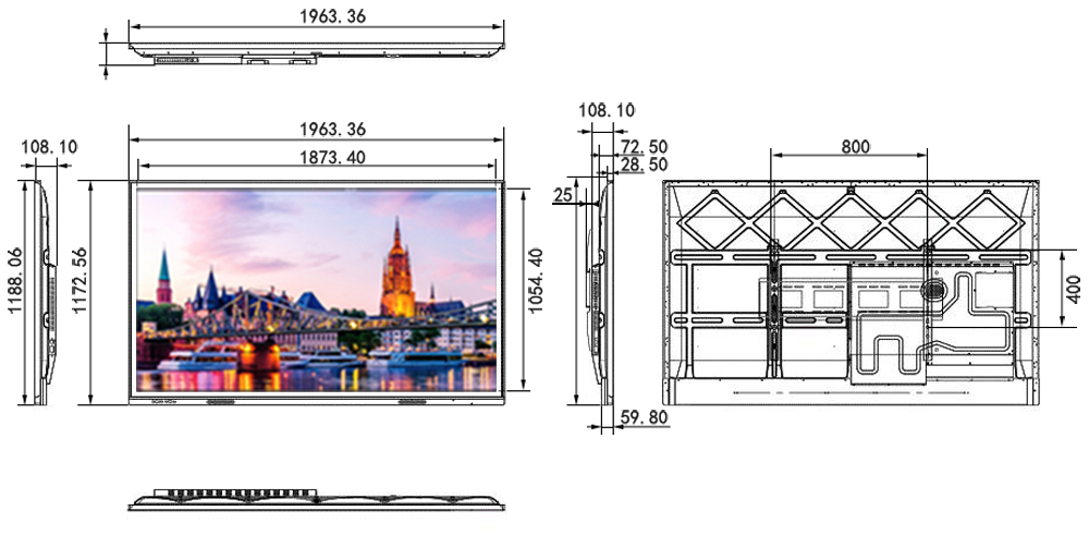 65寸-98寸会议一体机(图8) 国产化65寸-98寸教学会议一体机麒麟系统统信系统(图9)