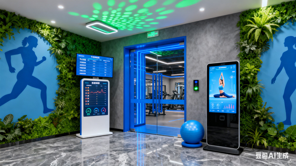 腾博会科技数字标牌/健身房 / 瑜伽馆赋能：让健身不孤单、不盲目