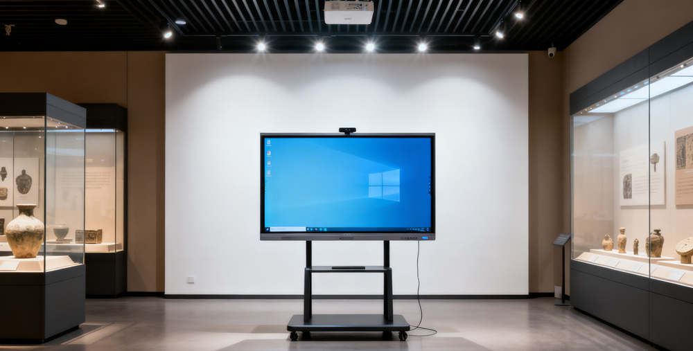 美术馆运营 “神器”！腾博会科技数字标牌广告机让看展 + 运营双省心(图2)