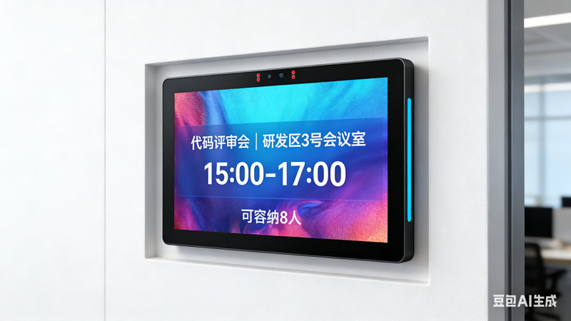 政务办公 “智行之序”：腾博会科技信创会议预约屏，筑安全高效的协作防线