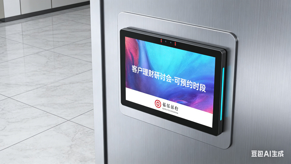 腾博会会议预约系统全场景智能解决方案 — 以多尺寸会议预约屏构建高效办公新生态