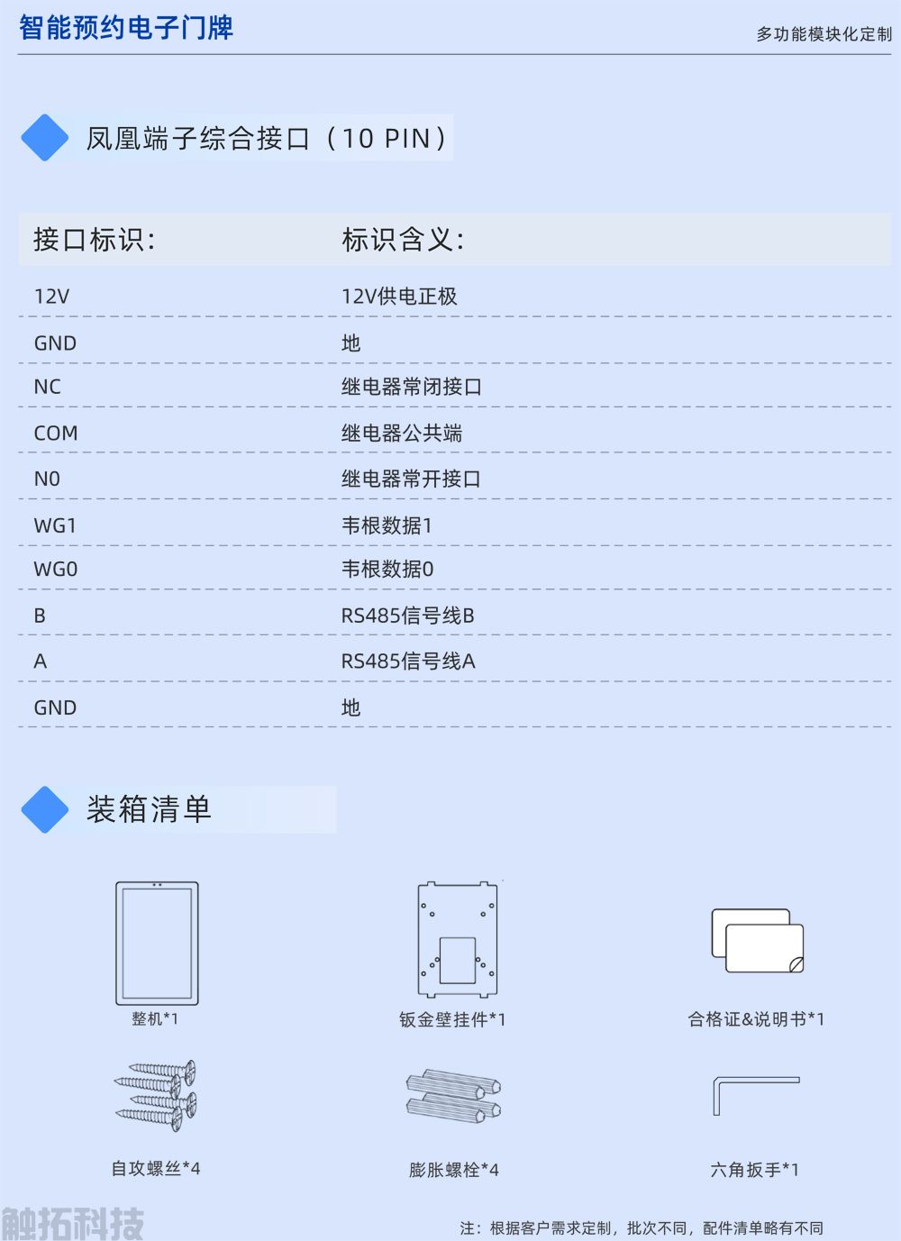 10.1寸竖屏智能预约电子门牌CT101V1(图5)