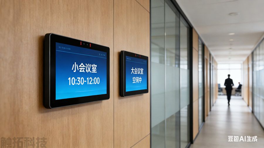 腾博会会议预约电子门牌赋能产业升级，支持信创国产化后端服务器(图1)