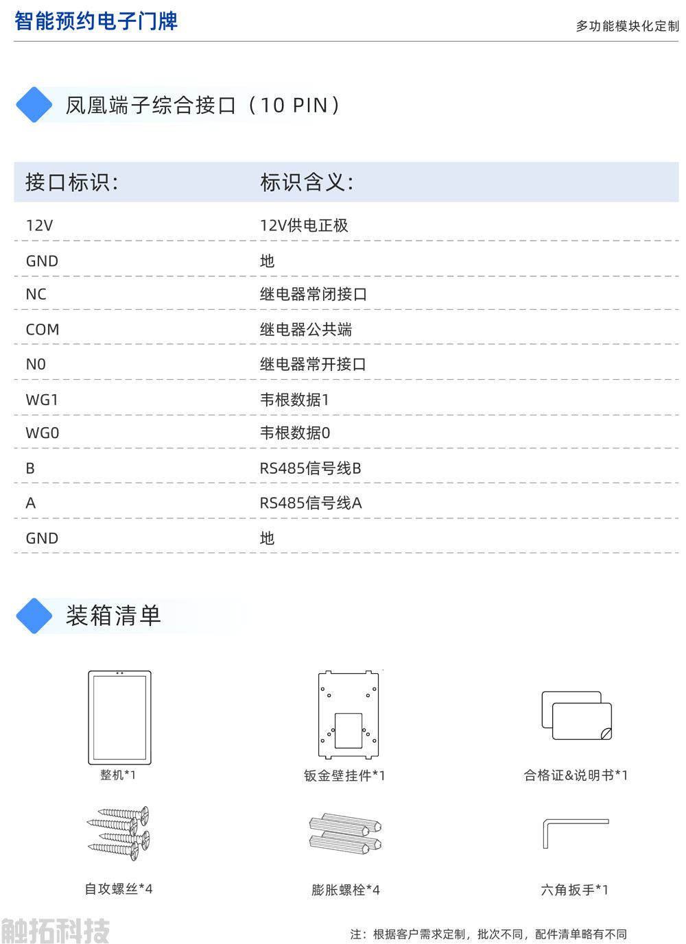 腾博会 CT156V1 智能预约电子门牌(图5)